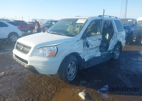 2003 Honda Pilot Ex-L z USA, uszkodzony, nr VIN 2HKYF18743H533615